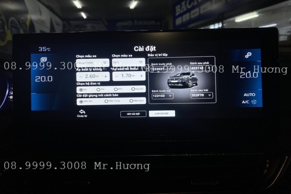 Cảm Biến Áp Suất Lốp TPMS A1 Cảm Biến tốt nhất tích hợp trên màn android