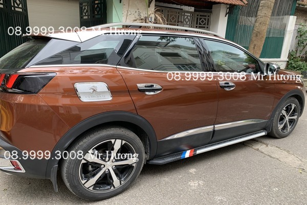 Bệ bước chân cờ pháp hợp kim nhôm cao cấp peugeot 2008 new