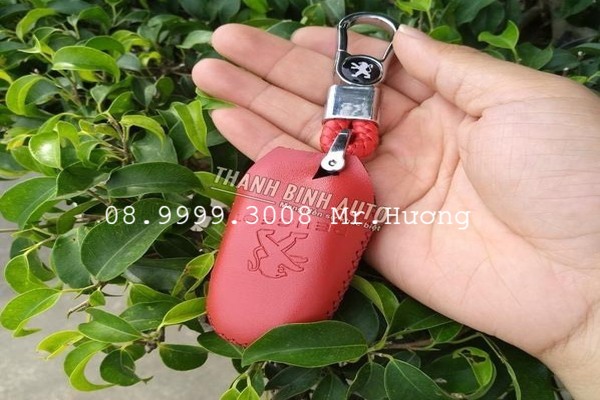 Bao da chìa khoá peugeot cao cấp