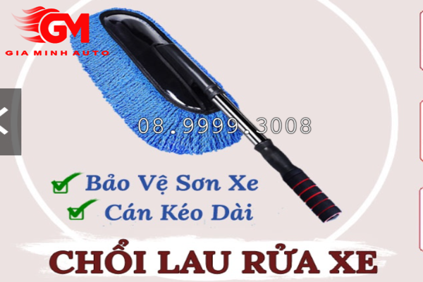 Chổi lau rửa xe ô tô điều chỉnh được độ dài