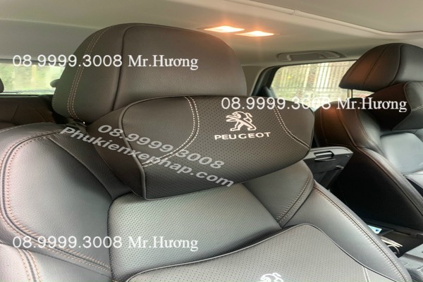 Combo gối tựa đầu và tựa lưng cao su non Peugeot