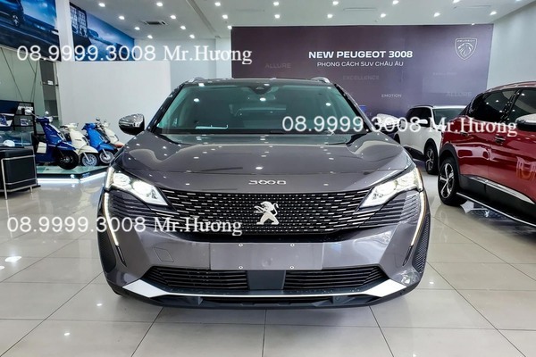 Logo số 3008 trang trí xe Peugeot