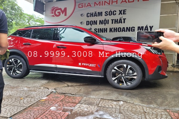 Tem xe 6d chống nước trang trí hông xe peugeot