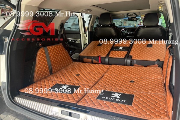 Combo thảm trải sàn và thảm full cốp chính hãng 5008 new