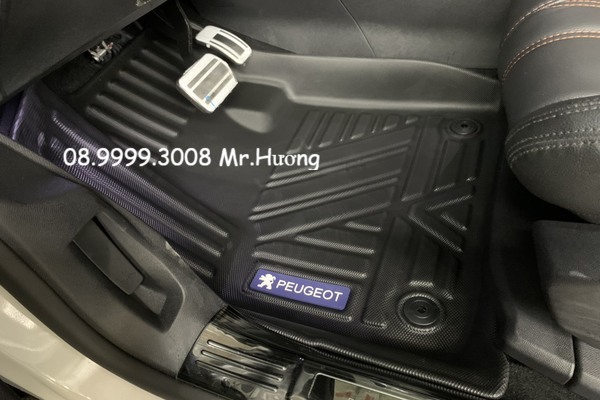 Thảm sàn nhựa đúc TPV chống thấm,không mùi peugeot new